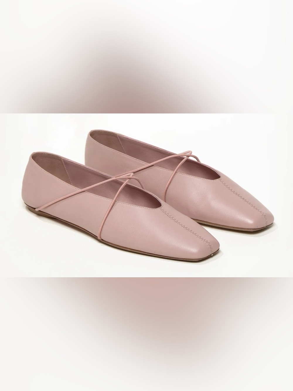 NIB M.Gemi Pink Leather Ballet Flats